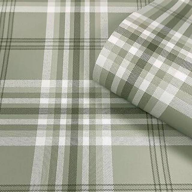 Kelso Check - Sage - One Size - Catherine Lansfield