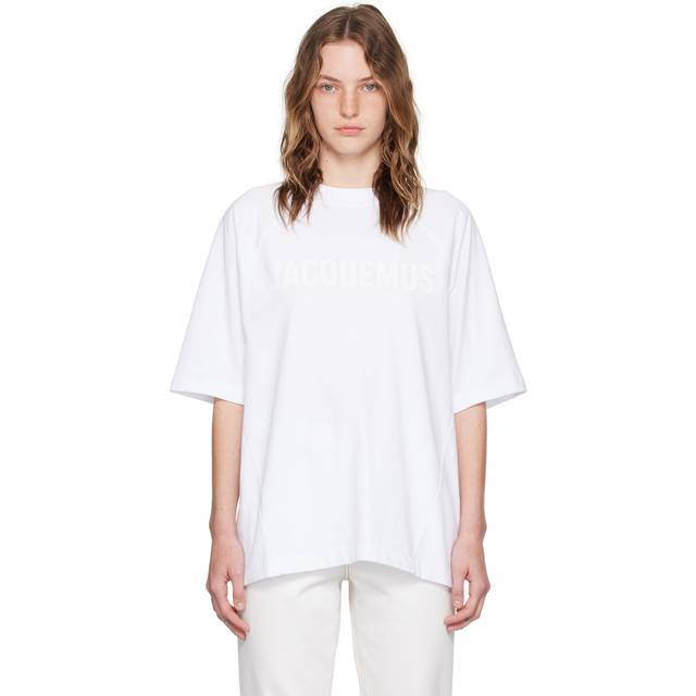 JACQUEMUS White Les Classiques 'Le t-shirt Typo' T-Shirt - 100 White - S