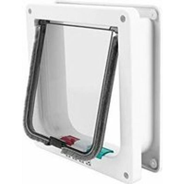 Rose - Pet Door 4 Way Lockable Cat Door Magnetic Cat Dog Flaps Smart Pet Flap Door Automatic Lock Cat Dog Gate for Window and Porch Use for Pet Cat