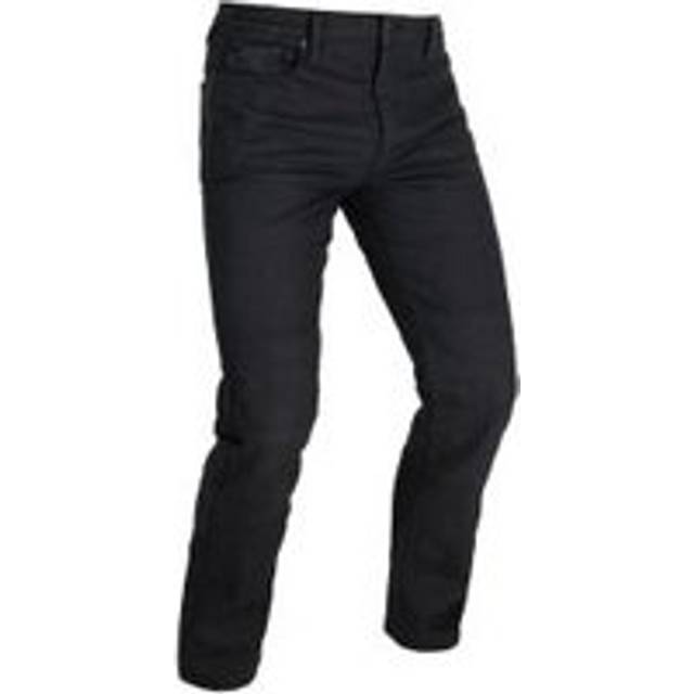 Oxford Originals Approved AAA Straight Mens Motorcycle Jeans - UK 36, Long, Black, Black