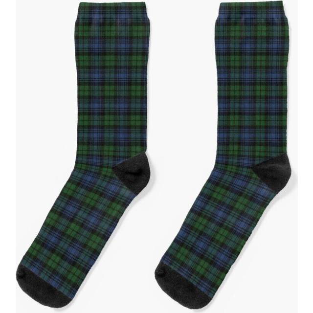Dress Socks Black Watch Ancient Original Scottish Tartan Novelty Fancy Crazy Pattern Crew Casual for Men Women