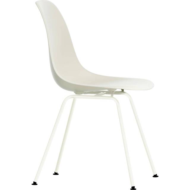Vitra - Eames Plastic Chair DSX - 11 Pebble - White Base - Matstolar - Charles &amp; Ray Eames - Vit - Metall/Plast