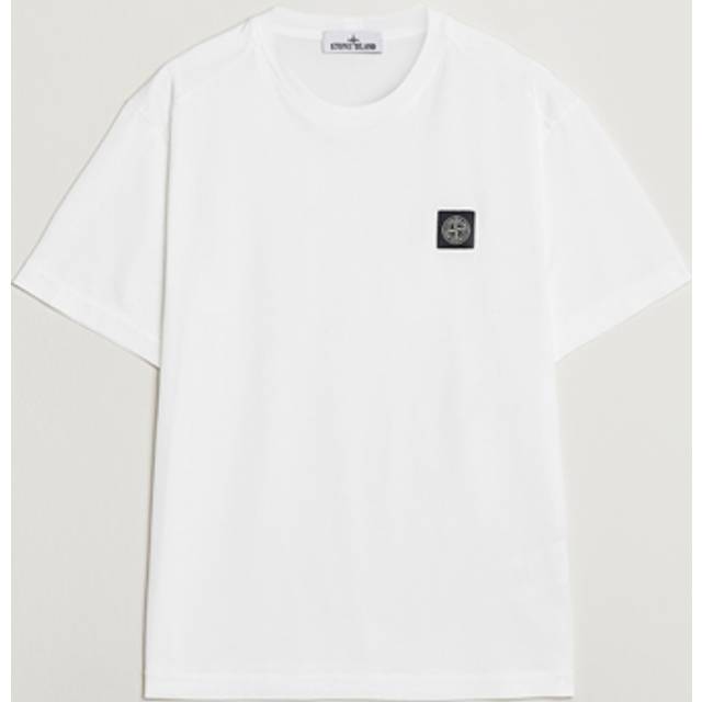 Logo Badge T-Shirt - White - Through technology and research on fibres and textiles, Stone Island lends urban-cool to your everyday style. A leader in outerwear, the brand's garments take inspiration from military uniforms and workwear.