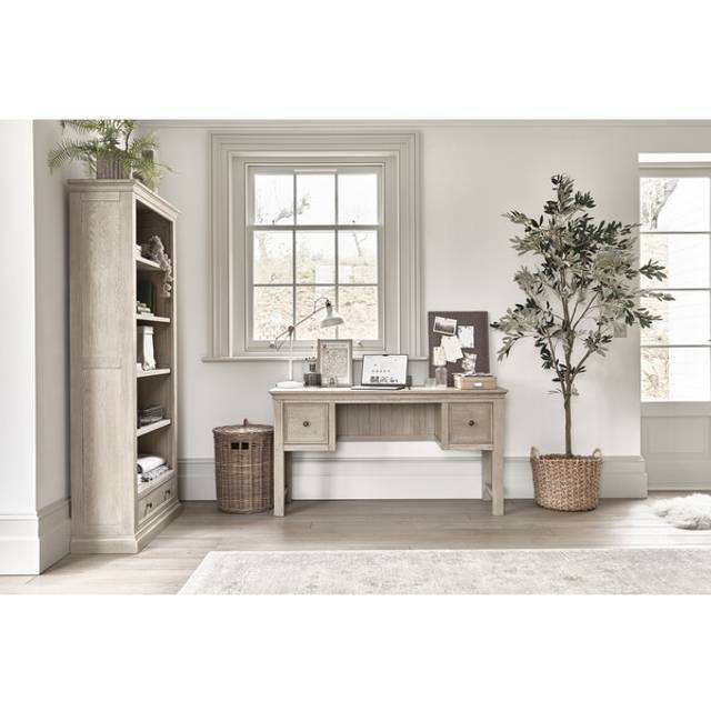 Weathered Oak Desks - Desk - Burleigh Range - Oak Furnitureland