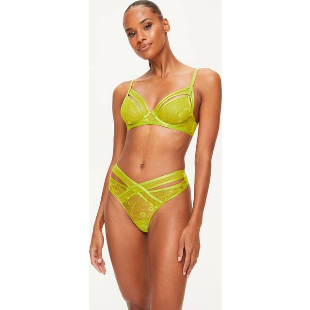 Ann Summers The Wonderous Non Pad Plunge Bra, Lime 30A
