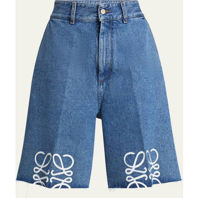 Anagram Long Denim Shorts - JEANS BLUE - 38 FR (6 US)