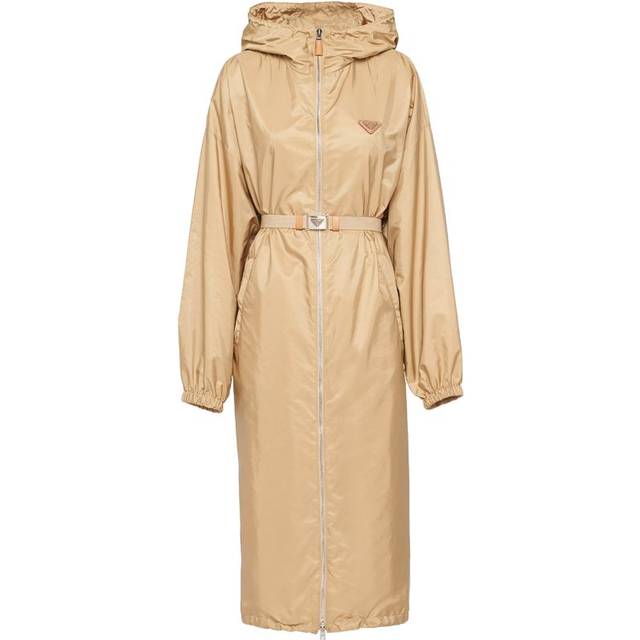 Prada, Jacka, Dam, S, Nylon, Nylon Parka Jacka - beige (S)