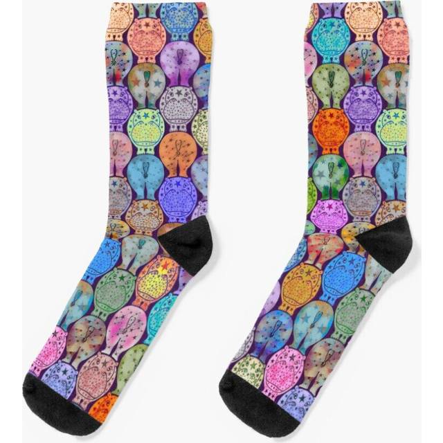Dress Socks Starry Hippos Novelty Fancy Crazy Pattern Crew Casual for Men Women