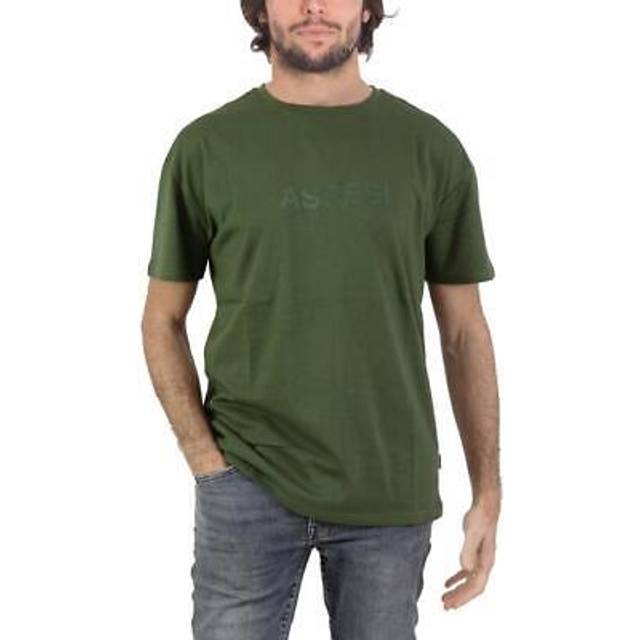 Aspesi, Topp, Herr, L, Bomull, Grön T-shirt med korta ärmar - green (L)