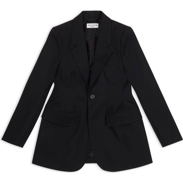 Balenciaga Hourglass virgin wool blazer - black (UK 10)