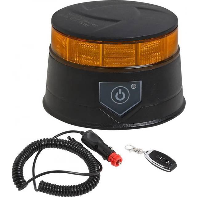 R65 micro magnetic amber led beacon/warning light 12/24v +remote(neilsen ct5805)