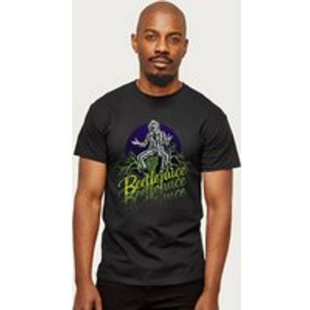 Halloween Striped Suit Beetlejuice T-Shirt - Black - XL