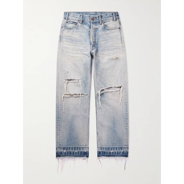 CELINE HOMME - Wesley Straight-Leg Distressed Jeans - Men - Blue - UK/US 29