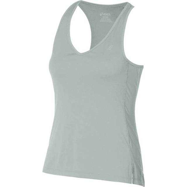 Asics women's performance asx dry running tank top- gray, large