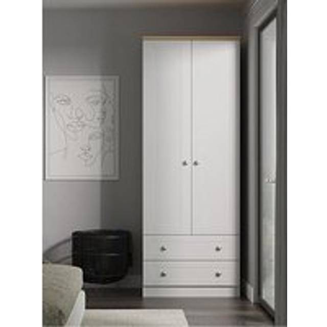 New York C Tall Chest of Drawers Light Oak 4 Drawers 77cm