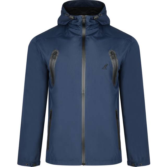 Kangol Corso Hooded Windbreaker Lightweight Jacket Navy Blue