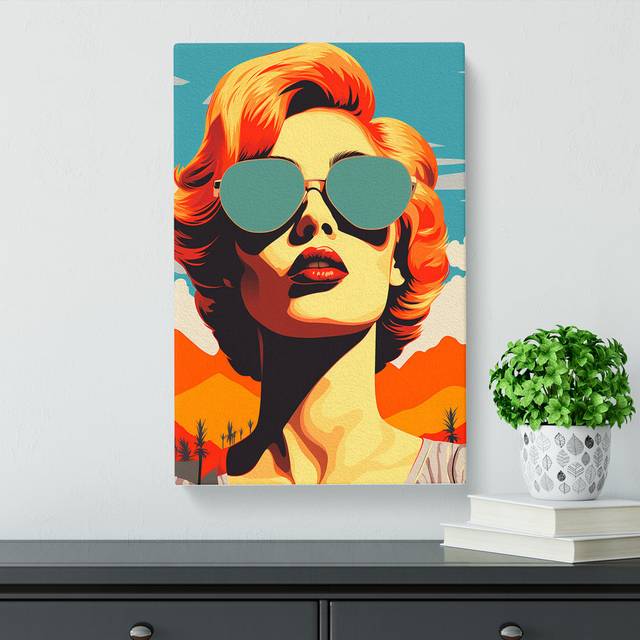 Woman Pop No.4 - No Frame Art Prints (60cm H x 40cm W x 3cm D)