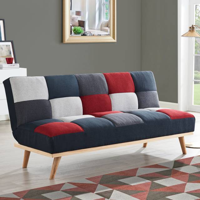 Home Detail Paddock 2 Seater Patchwork Sofa Bed - Multi