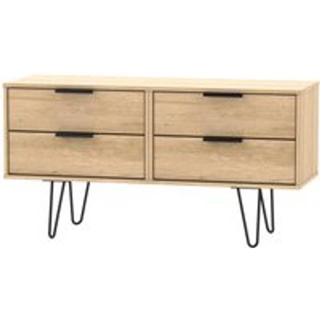 Hong Kong C Large Sideboard Black 2 Doors 2 Drawers 147cm