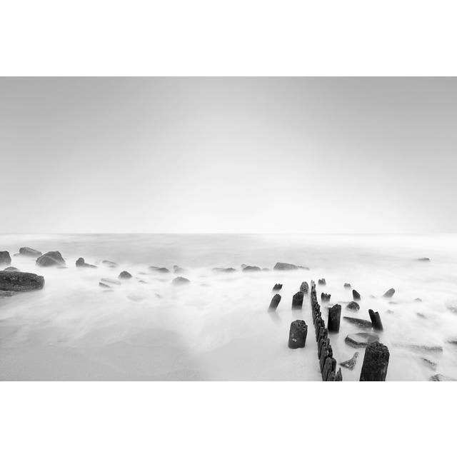 Black & White Water Panel III (51cm H x 76cm W)