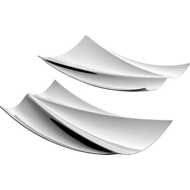 Philippi - Elbharmonie Snack Bowl Set of 2 - edelstahl/hochglanzpoliert/LxBxH 23x14x3cm - stainless steel (3.0 x 14.0 x 23.0cm)