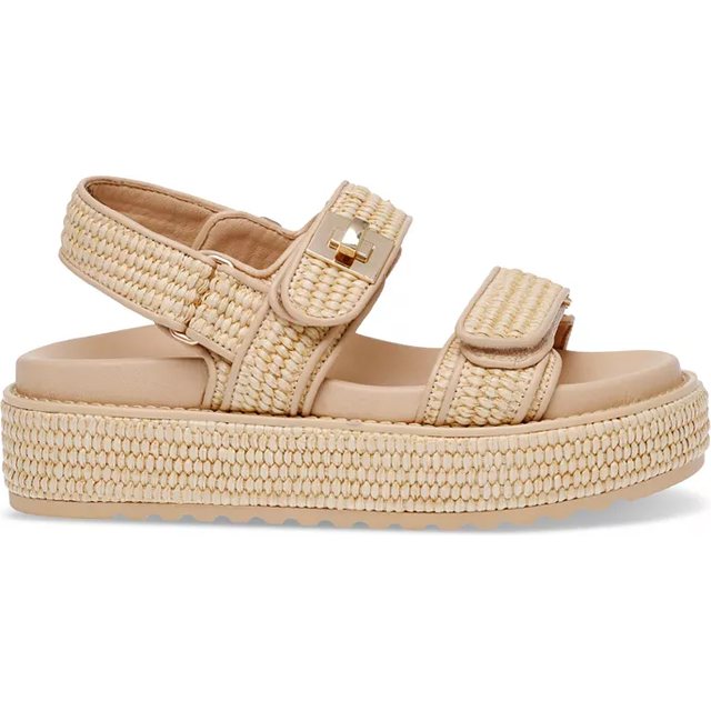 Steve Madden Bigmona Sandal för kvinnor, Naturlig Raffia, 7.5 US