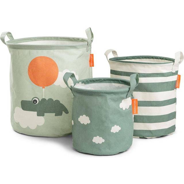 Done By Deer Storage Basket Set Happy Clouds Powder