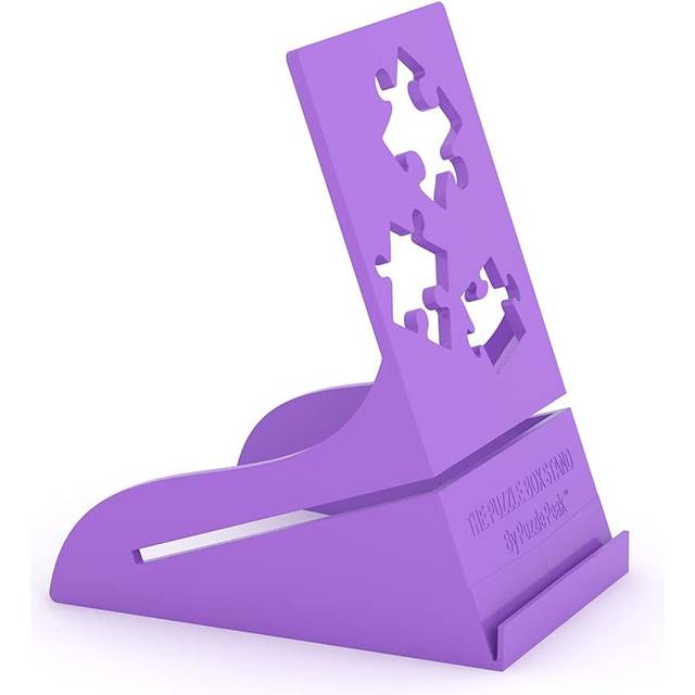 Puzzle Peak All-in-One Jigsaw Puzzle Box Stand and Puzzle Poster Holder Accessory for All Puzzlers - Purple