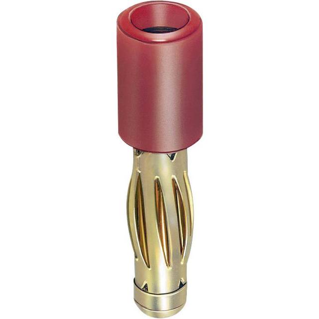 Stäubli 240106-22 R4/2-A Plug-to-plug Connector 4mm Red 1pc Insula...