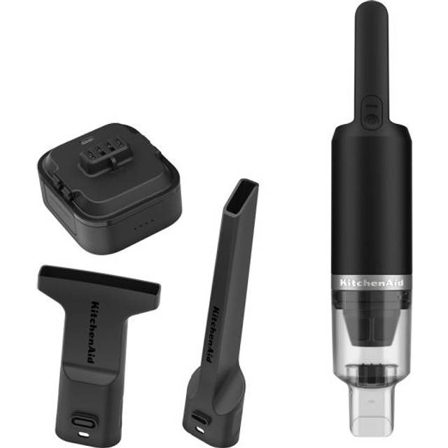 Go sladdlös dammsugare 12V med batteri - Mattsvart