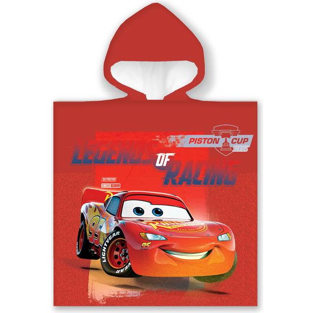 Licens Badeponcho Børnehåndklæde 50x100 cm Lynet Mc Queen piston cup 100% Bomuld