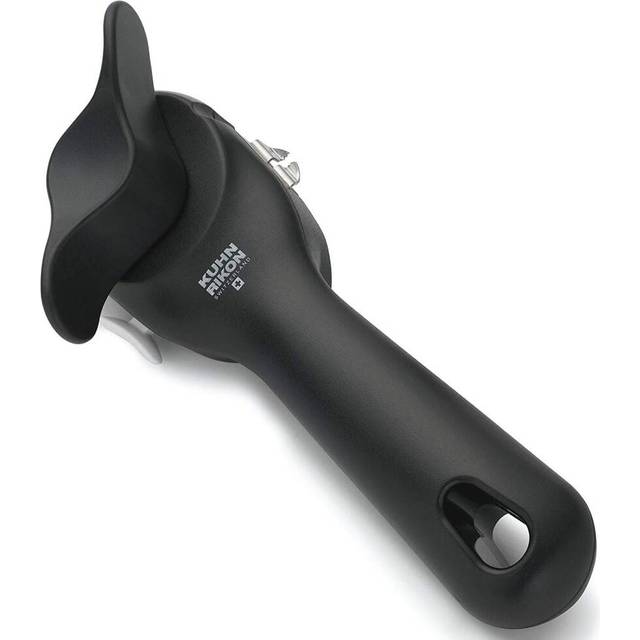 Kuhn Rikon Auto Safety LidLifter/Can Opener with Ring Pull  8 x 2.5 x 2.75 inches  Black