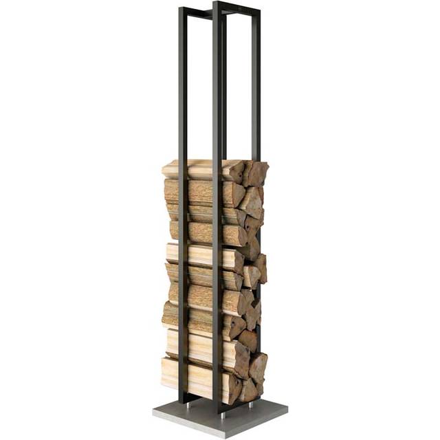 Rais Woodwall Vedförvaring Fristående - Svart / 190 cm