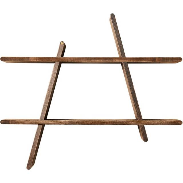 Andersen A-shelf Vägghylla L - Vägghyllor Mörkbetsad Ask - 4-171040