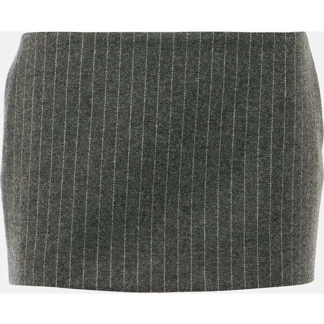 Alex Perry Pinstripe low-rise miniskirt - grey (UK 16)