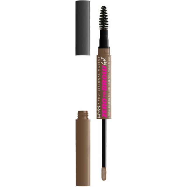 NYX Professional Makeup Långvarig och flytande ögonbrynsgel, för en naturlig look och varar upp till 2 dagar, utan färgning och torkning, Zero to Brow, färg: Ash blond, 1 styck