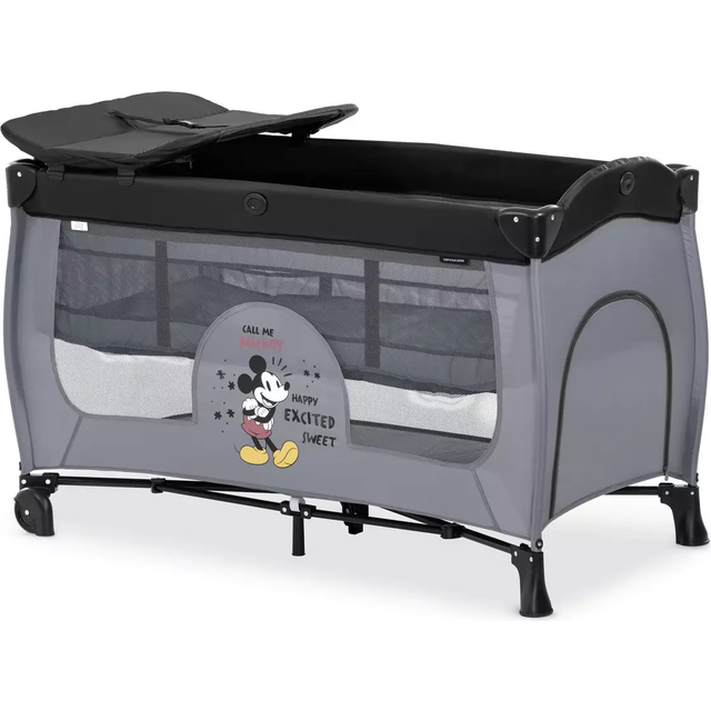 Hauck Sleep N Play Center Travel Cot - Mickey Mouse Grey