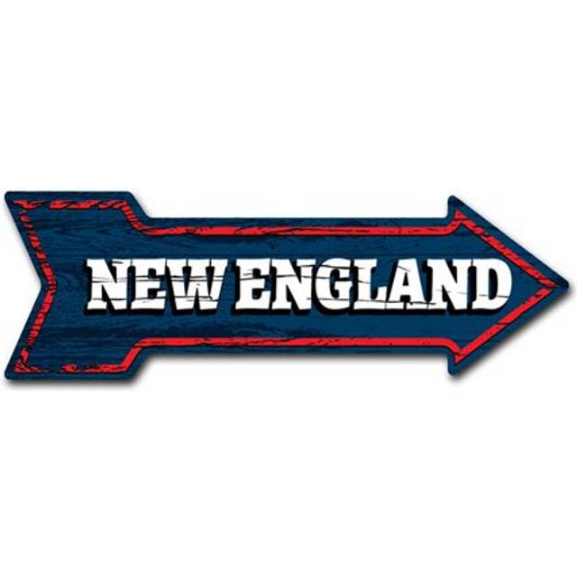 SignMission D-A-10-999716 10 x 30 in. Indoor & Outdoor Decor Direction Sticker Vinyl Wall Decals - New England - 24 in.