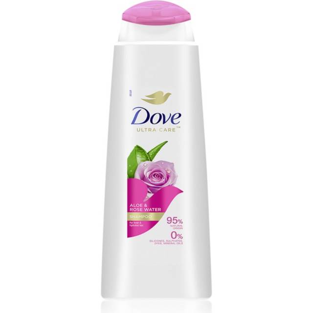 Dove Aloe & Rose Water Schampo För återfuktning och lyster 400 ml