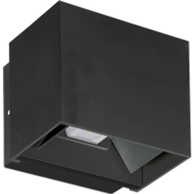 Aurora Klay 10W IP65 Adjustable Wall Light Cool White - Black - EN-WL10BLK/40