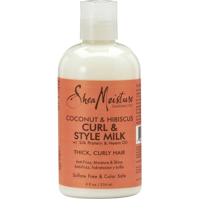 SheaMoisture Coconut & Hibiscus Curl & Style Milk for Curl Definition for Thick Curly Hair 8 fl oz