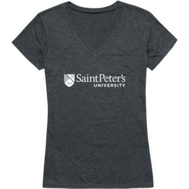 W Republic 529-473-HCH-03 Saint Peters University Peacocks Women Institutional T-Shirt, Heather Charcoal - Large