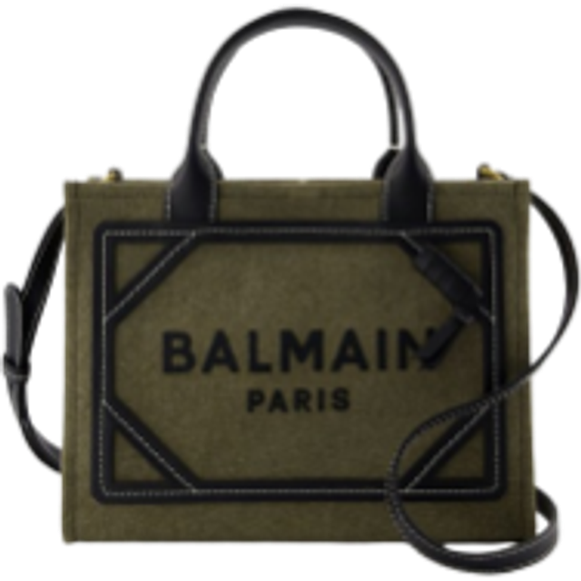 Balmain B-Army Small canvas tote bag