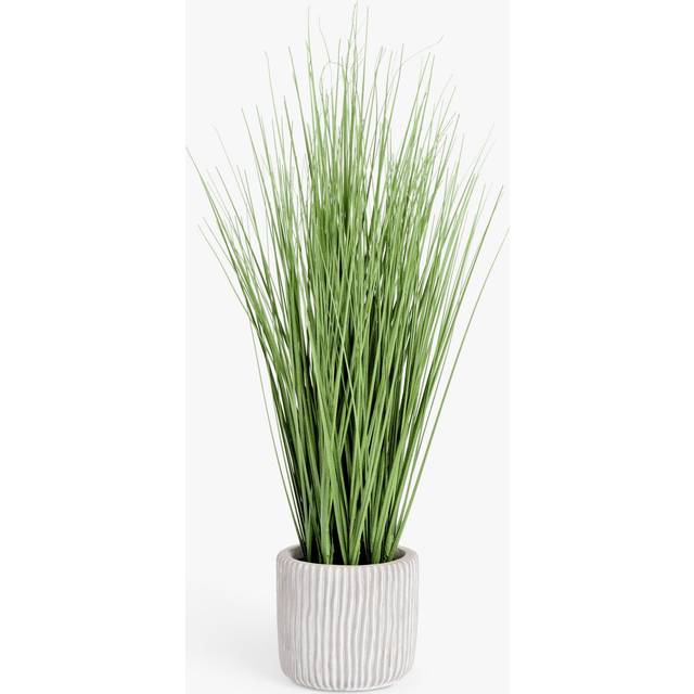 John Lewis Artificial Long Grass & Concrete Pot