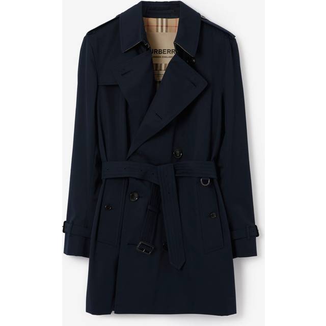 Burberry Short Kensington Heritage Trench Coat - Coal Blue - 44
