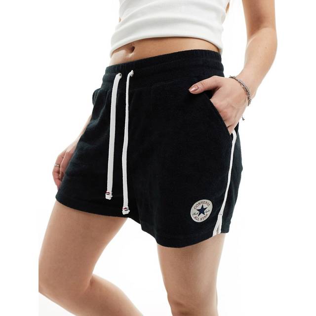 Converse Retro – Chuck – Svarta shorts i frotté-Svart/a