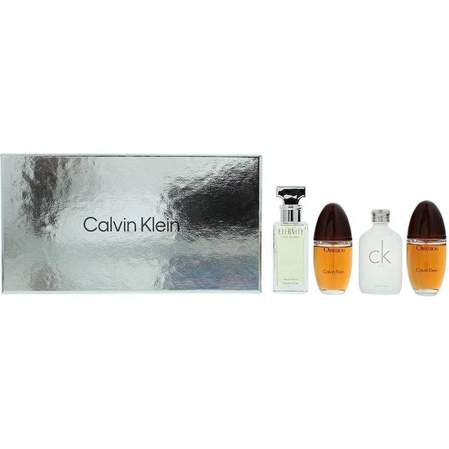Calvin Klein Women Mini Gift Set 4 X 15ml (Eau De Parfum Obsession, Eau de Toilette Calvin Klein CK One, Eau De Parfum Escape