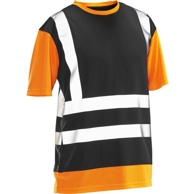 5126 T-shirt Varsel - Svart/orange (4XL)