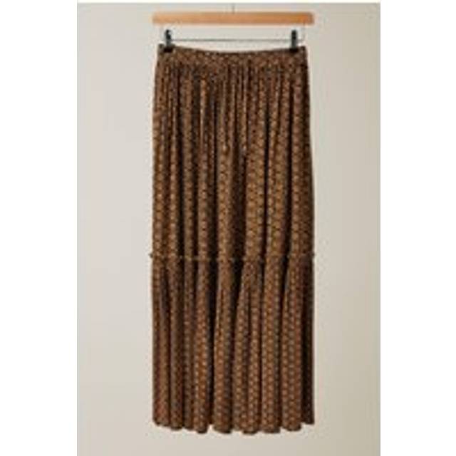 Evans plus size tiered crinkle midi skirt