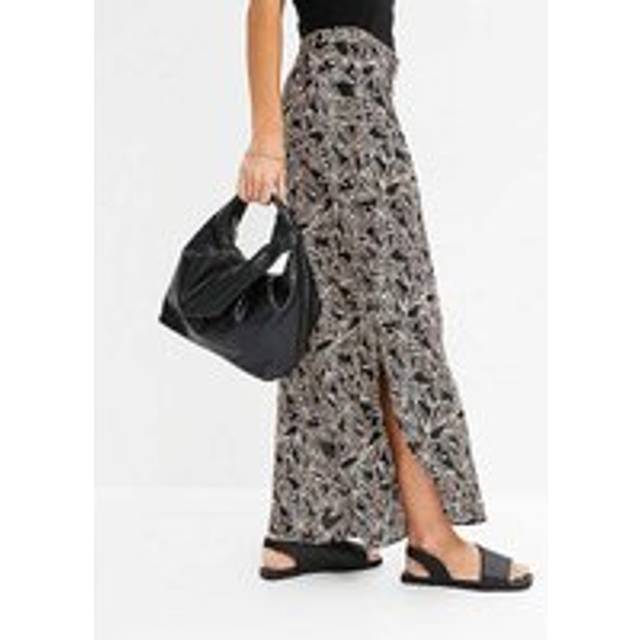 bonprix Slit Palazzo Pants - Multi Print